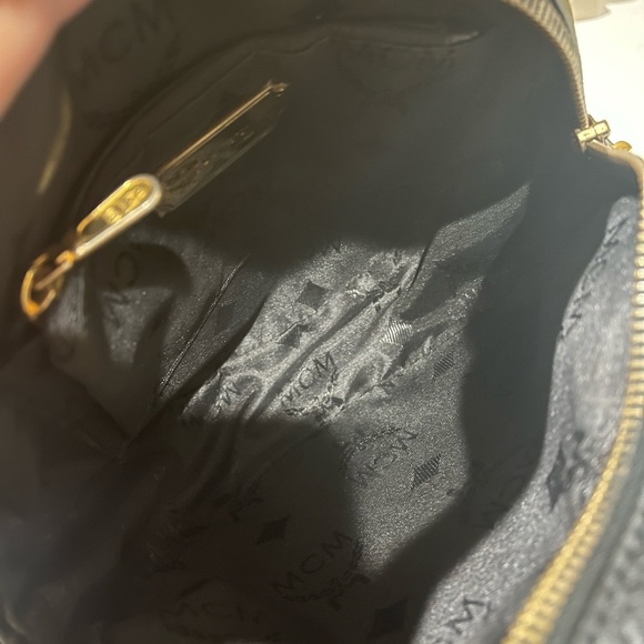 MCM VINTAGE TAMBOURINE BLACK LEATHER BAG - Picture 13 of 16